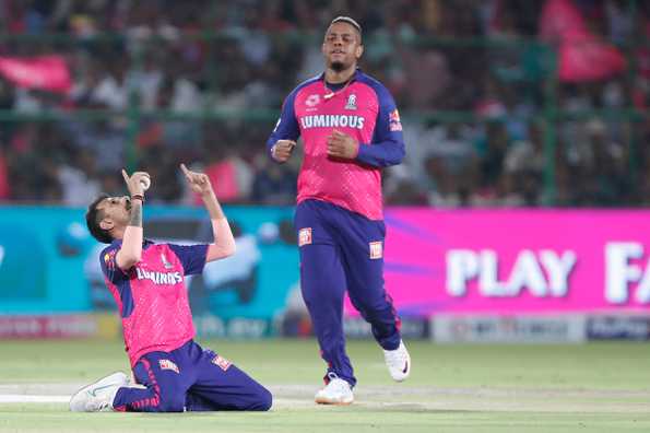 The RR spinner achieved the milestone with the wicket of Mohammad Nabi against MI