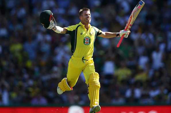 David Warner registered his 12th ODI ton in the fourth ODI at Sydney to help Australia to a big score.