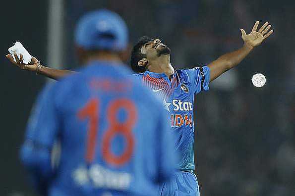 Jasprit Bumrah defended eight runs in the last over to help India level the T20I series against England in Nagpur