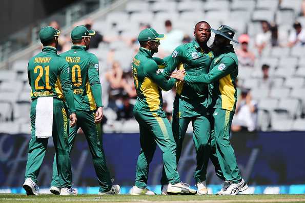 Kagiso Rabada picked up three wickets as New Zealand folded for 149.