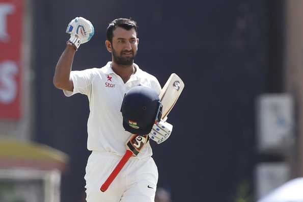 Pujara compiled a gutsy unbeaten 107