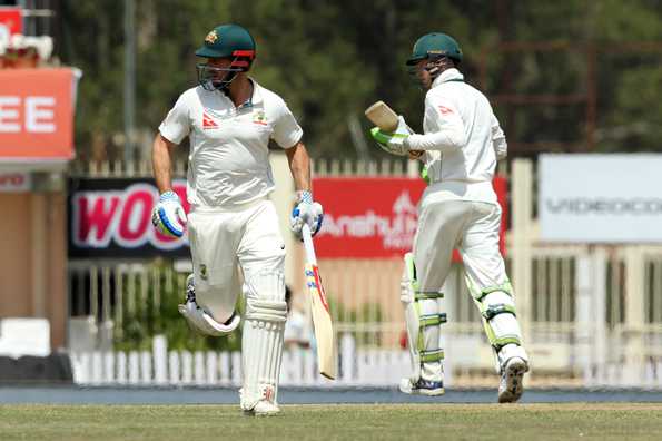 Handscomb and Marsh gave nothing away after Lunch