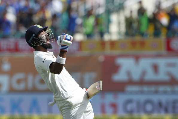 Rahul gave India their victory and brought up his sixth fifty of the series.