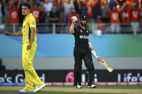 Williamson steered New Zealand to a tense one-wicket victory against Australia in the 2015 World Cup