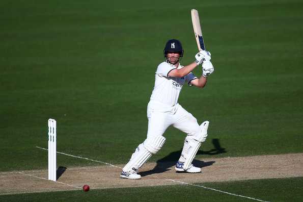 Jonathan Trott scored 151 before falling to Mark Footitt.