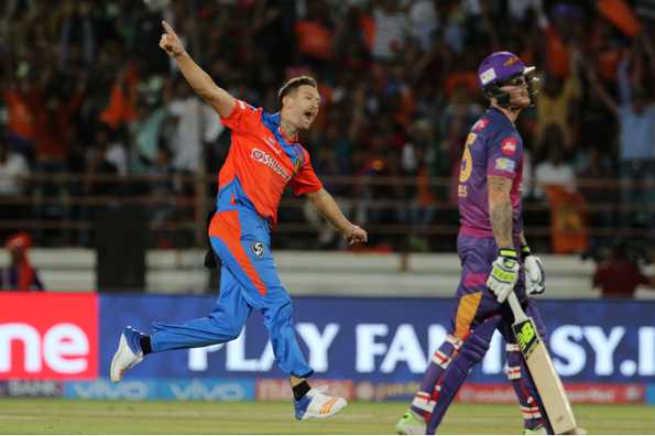 Tye picked up five for 17 in his debut IPL game