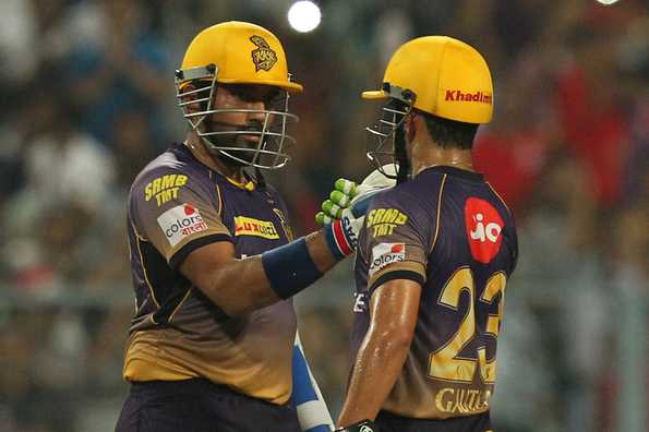 Robin Uthappa and Gautam Gambhir put on their second consecutive century stand