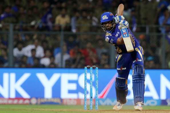 Rohit Sharma remained unbeaten on 56 as MI clinched victory with a ball to spare.