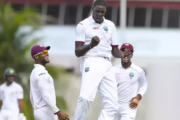 Holder's impressive spell helped West Indies limit Pakistan's first innings lead to 81 runs.