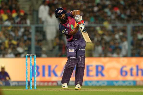 Rahul Tripathi hit seven of the nine sixes hit in RPS's chase