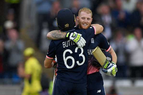 Ben Stokes scored an unbeaten 102 against Australia to help England prevail