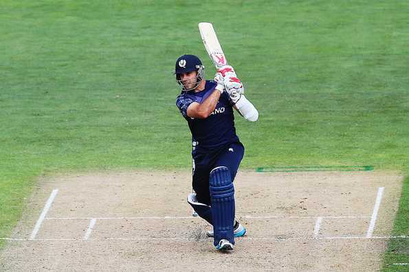 Kyle Coetzer set the platform for Scotland to pick 101 runs in the last 10 overs.