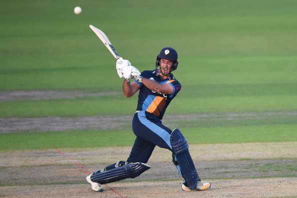 Wayne Madsen showcased his all-round skills by picking up two wickets and scoring a fifty in Derbyshire's chase of 187