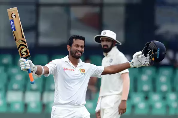 Dimuth Karunaratne became the first Sri Lankan batsmen to register two Test tons while following on