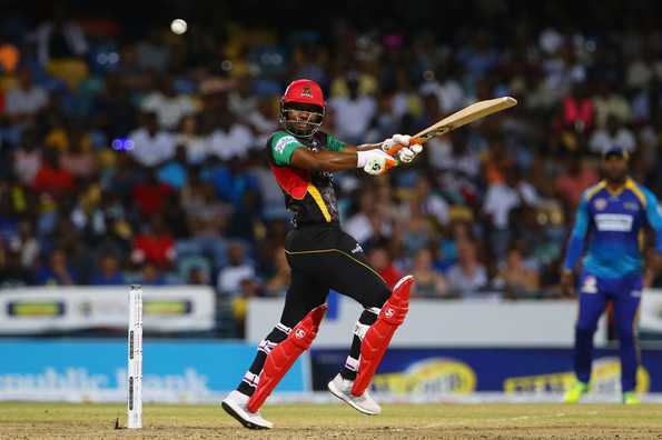 Evin Lewis smashed 11 sixes in his innings