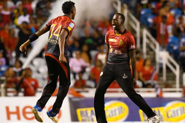 Kevon Cooper blasted a 14-ball 29 to bolster Trinbago Knight Riders to their second CPL title.