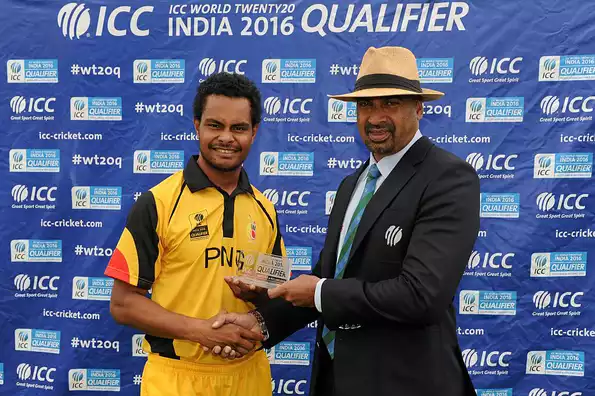 Labrooy (right) is currently serving as the ICC match referee.