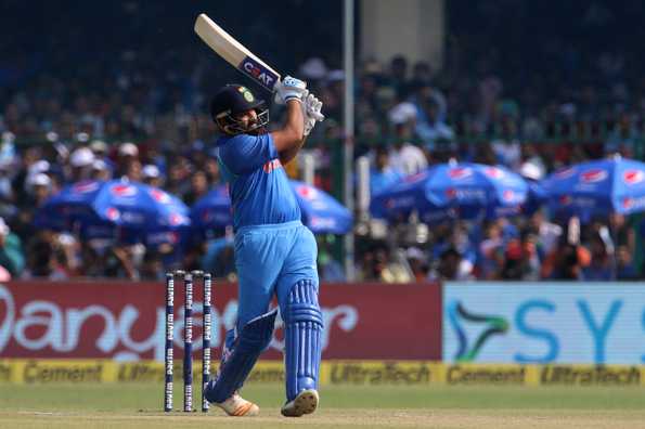 Rohit Sharma became the second-fastest batsmen to hit 150 ODI sixes.