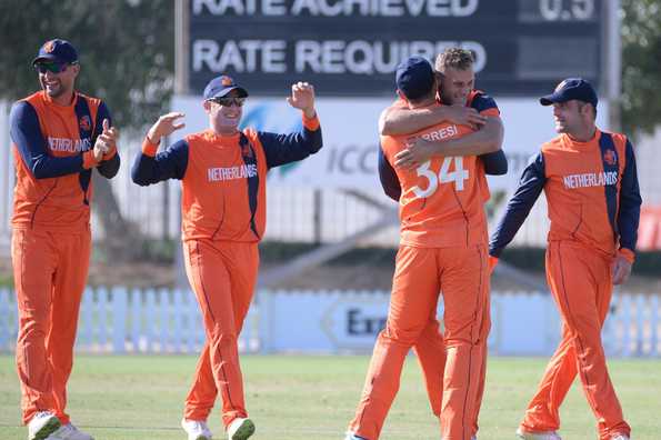 Netherlands registered a five-wicket victory against Namibia