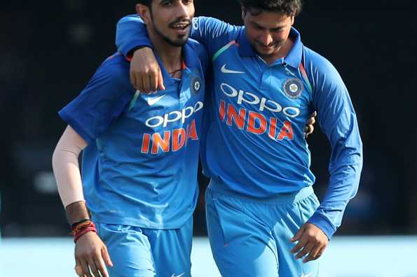 Kuldeep Yadav and Yuzvendra Chahal shared seven wickets between them to help India win the series with one game to go.