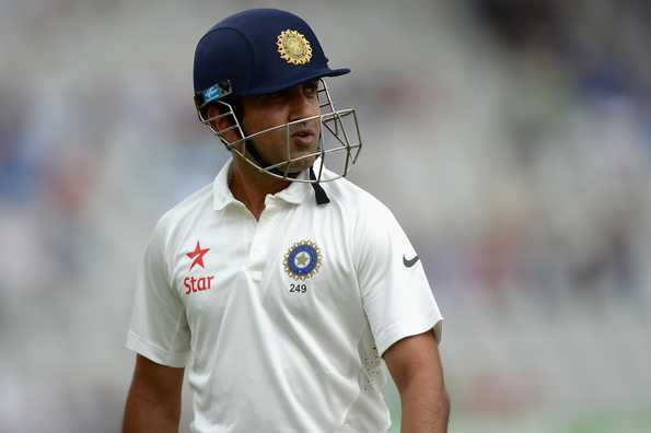 Gambhir fell for 36 after a poor decision. 