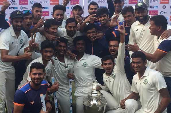 Vidarbha clinched the trophy in their maiden appearance in the summit clash