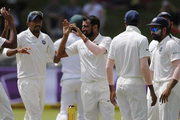 Mohammed Shami picked up four wickets as India disallowed the hosts from stretching their lead beyond 300.