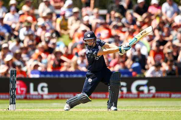 Matthew Cross scored an unbeaten ton to help Scotland bag their first win of the series.