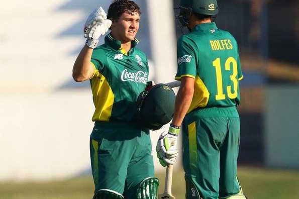 Matthew Breetzke and Raynard van Tonder hit tons to lift South Africa to 284 for 6.