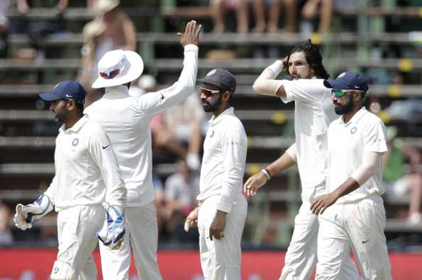 India fought back after the century stand between Elgar and Amla.