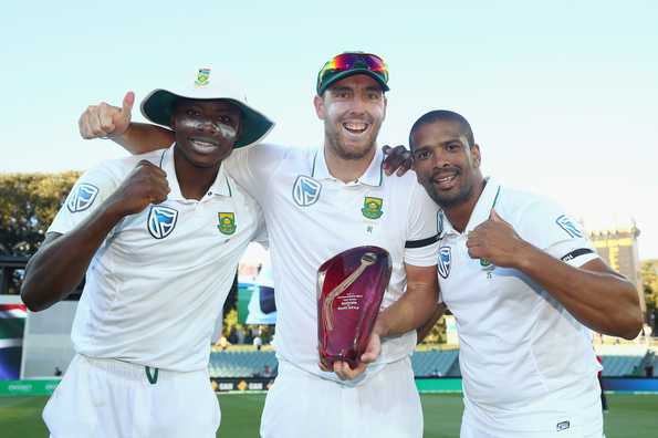 All three of South Africa's pacers took more than ten wickets each - Kagiso Rabada (15), Kyle Abott (13) and Vernon Philander (12) - which meant unrelenting pressure from both ends.