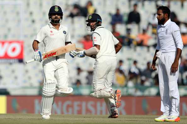 Pujara and Kohli added 75 in the second session.