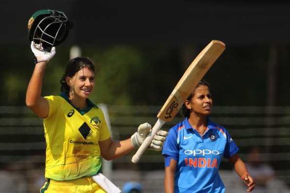 As many as 74 per cent of Nicole Bolton's ton of runs in Australia's 201-run chase came off India's spin quartet