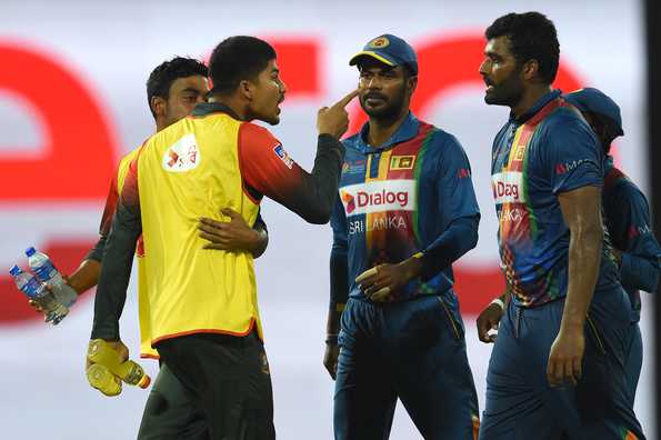 Nurul Hasan was engaged in an ugly war of words with the Sri Lankan players