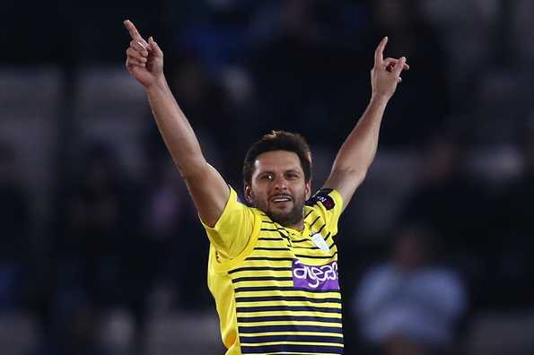 Shahid Afridi picked up a four-wicket haul