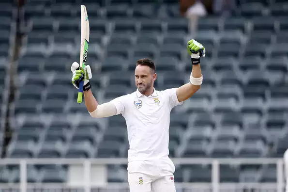 Du Plessis made 120 off 178 in the second innings.