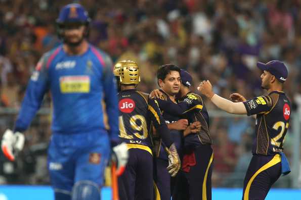 Piyush Chawla picked up two wickets for just 24 runs in a frugal spell that helped KKR choke RR in a critical knockout contest.