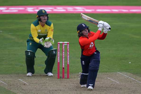 Beaumont's knock comprised 18 fours and four sixes, equalling the record of 22 boundaries in a T20 innings that had been set by Australia's Meg Lanning.