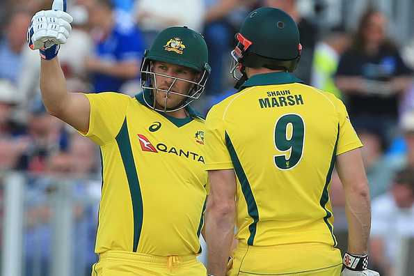 Fine tons from Aaron Finch and Shaun Marsh helped Australia post in excess of 300