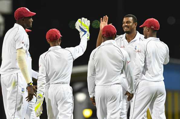 Shannon Gabriel led the Windies attack again as the hosts reduced Sri Lanka to 99 for 5 on the second day of the final Test.