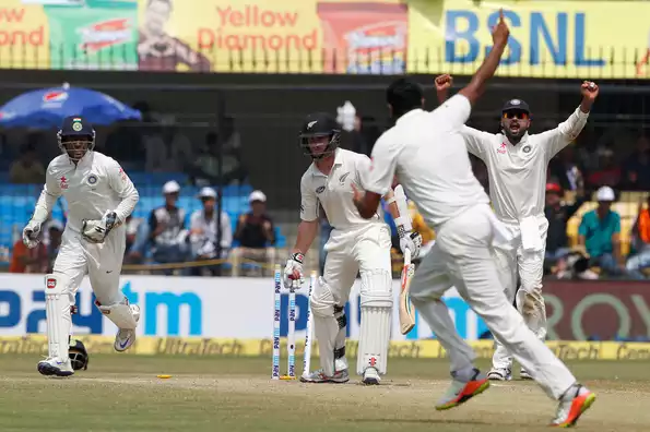 Kane Williamson and Tom Latham were both dismissed four times by R Ashwin in the series