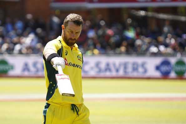 Matthew Wade scored a fighting 52 in the fourth ODI