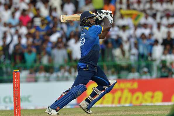 Angelo Mathews scored a solid 97* to help Sri Lanka rise to 299.