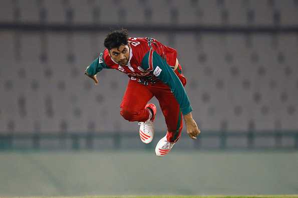 Bilal Khan bagged a four-wicket haul for Oman versus Singapore