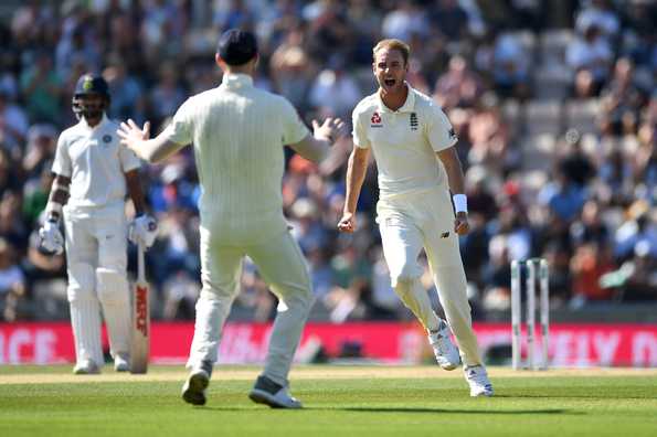 Broad picked Rahul's wicket with the one that kept low.