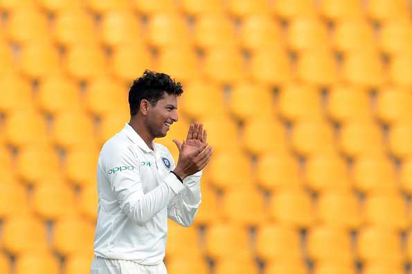 Kuldeep picked up his fourth fifer in First-Class cricket and cleaned up Australia A's tail while at it.