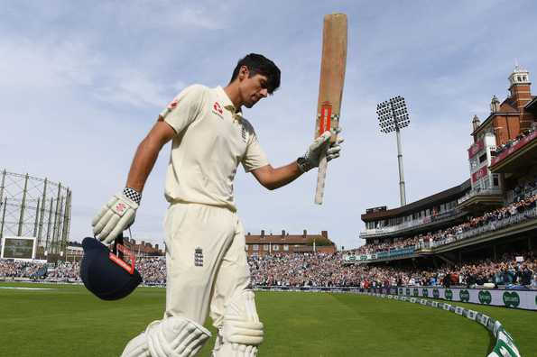 Cook made 147 in his final innings in international cricket.