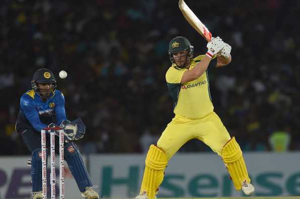 Aaron Finch made a blistering start to Australia's chase of 213.