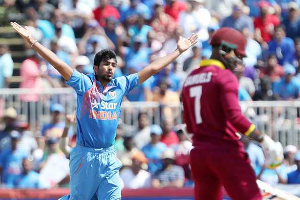 Jasprit Bumrah removed Samuels off the first ball of his spell