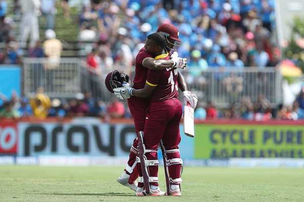 Evin Lewis registered a 48-ball ton in only his second T20I